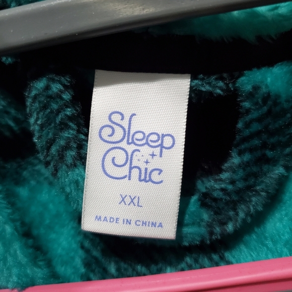 Sleep Chic Bath Robe Size XXL NWT Buffalo Check Kitten Soft 😸 ♥️ L👀K - Picture 10 of 14